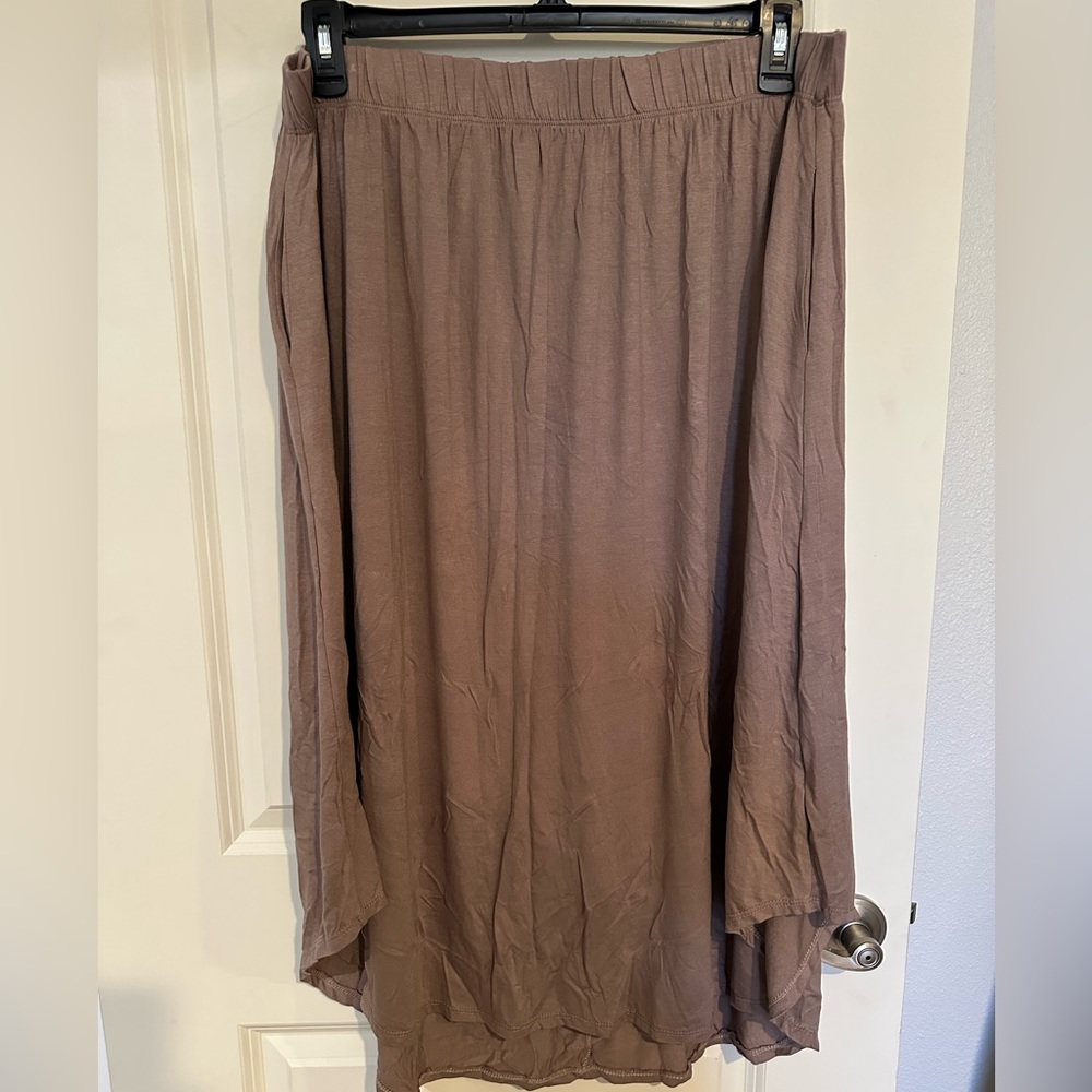 Brown Midi Skirt